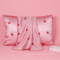Custom Print  Pure Silk 100% Mulberry Silk Zipper Pillow case For Skin And Sleep